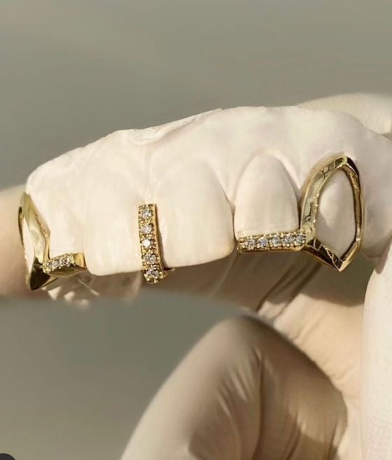 Grillz- 1 Piece SET open window / Bar / Gap filler illusion