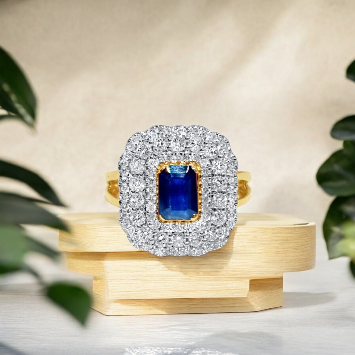 14K Solid Gold 2.11ctw Diamond with Gem Stone
Womens Rings